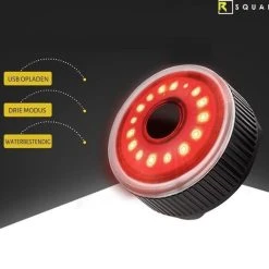 Top 10 ???? RSQUAD® - Fietsverlichting USB Oplaadbaar - LED Achterlicht - Fietslicht - Rugzak LED Verlichting - Rond Achterlicht - Inclusief USB Kabel ???? -Rogelli Shop 550x529