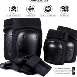 Beste Verkoop ???? Big Bang Boards Big Bang Gear 6-in-1 Beschermset S – Kniebeschermers, Elleboogbeschermers En Polsbeschermers – Skate – Skeelers – Skateboard – BMX – Skates – Voor Volwassenen En Kinderen – Bescherming Volwassenen & Kinderen, Beschermers Skeelers & Skaten ⭐ -Rogelli Shop 550x531