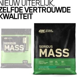 Beste Pirce ???? Optimum Nutrition Serious Mass - Chocolate Mint - Mass Gainer - Weight Gainer - 5450 Gram (16 Servings) ???? -Rogelli Shop 550x531 3