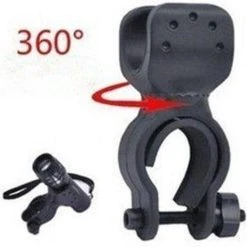 Korting ???? Merkloos Lamphouder Voor Op De Fiets, 360° Draaibaar - Stevige Zaklamphouder Voorlicht - Fietsverlichting ????
