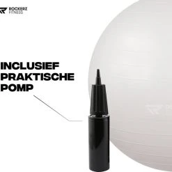 Kopen ✔️ Rockerz Fitness® - Yoga Bal Inclusief Pomp - Pilates Bal - Fitness Bal - Zwangerschapsbal - Goede Houding Bij Het Thuiswerken - 65 Cm - Kleur: Parelmoer ???? -Rogelli Shop 550x533