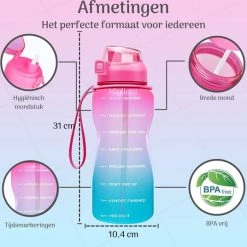 Gloednieuw ✔️ Migliore - Bidon 2 Liter - Met Rietje - BPA Vrij - Sport ⌛ -Rogelli Shop 550x536 4
