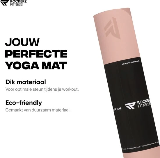 Groothandel ???? Yoga Mat - Fitness Mat Rose Gold - Sport Mat - Yogamat Anti Slip & Eco - Extra Dik - Duurzaam TPE Materiaal - Incl Draagtas Van Rockerz Fitness® ⌛ 3 Groothandel ???? Yoga Mat - Fitness Mat Rose Gold - Sport Mat - Yogamat Anti Slip & Eco - Extra Dik - Duurzaam TPE Materiaal - Incl Draagtas Van Rockerz Fitness® ⌛ - Afbeelding 3