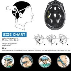 Beste deal ❤️ LIVLOV FietsheFietshelm -Skateboarding-Roller Skating-Elektrische Stepshelm - Heren/Dames – Maat L（57-62CM）- Zwart/Rood ⌛ -Rogelli Shop 550x547 13