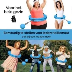 Gloednieuw ???? Zoluko Hoelahoep - Incl. E-Book - Hula Hoop - Hoepel - Hoelahoep Fitness - Hula Hoop Fitness - Fitness Hoepel - Weighted Hula Hoop - Weight Hoop - Hoelahoep Met Gewicht - Hoelahoep Volwassenen - Hoepel Fitness - Body Hoop - 1.7 KG - Blauw ???? -Rogelli Shop 550x549 6