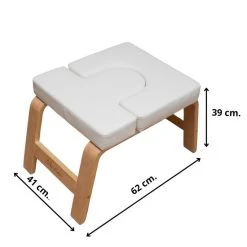 Coupon ???? Me Time Yogastoel - Incl. Gratis Weerstandsband En Workout Poster - Wit - Meditatie Bankje - Hoofdstand Bankje - Yoga Kruk - Inversie Stoel - Yoga Trainer - Yoga Stoel - Handstand Trainer - Meditatiestoel - Omgekeerde Stoel - Yogabank - Feet Up ✨ -Rogelli Shop 550x550 105