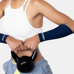 Uitgang ✨ Artefit Compressie Arm Sleeves – Unisex – 4x Langer Compressie - L - Indigo ???? -Rogelli Shop 550x550 128