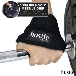 Hete verkoop ???? Hustle - Groene Figure 8 Straps - Met Padding - Lifting Grips/Hooks/Straps - Maat M/L - 1 Paar ❤️ -Rogelli Shop 550x550 151