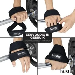 Hete verkoop ???? Hustle - Groene Figure 8 Straps - Met Padding - Lifting Grips/Hooks/Straps - Maat M/L - 1 Paar ❤️ -Rogelli Shop 550x550 152