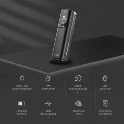 Goedkoopste ???? MaxiQualis ROCKBROS Fietskoplamp 1000 Lumen - UBS Oplaadbaar - 4800mAh Accu - IPX6 Waterbestendig ???? -Rogelli Shop 550x550 161