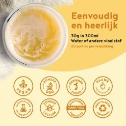 Beste Pirce ⭐ ALPHA FOODS Vegan Protein | Banaan | Plantaardige Proteinen Mix Van Soja, Gekiemde Rijst, Erwten, Lijnzaad, Amaranth, Zonnebloempitten, Pompoenzaad | 600g Eiwit Poeder Met Natuurlijke Banaan Smaak ???? -Rogelli Shop 550x550 187