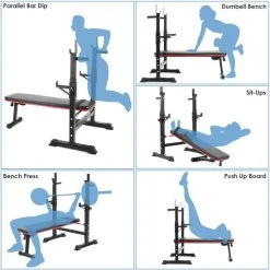 Beste Verkoop ???? KALOAD KA-LOAD Halterbank - Bankdruk Bank - Benchpress - Verstevigd Model - Multifunctioneel - Bankdrukken – Halterbank - Bankdruk - Sportbank - BESTSELLER ???? -Rogelli Shop 550x550 196