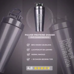 Beste recensies van ⭐ Pulver - RVS Shakebeker - Proteine Shaker - BPA Vrij - 1000ml - Thermo - Shaker - Silver ❤️ -Rogelli Shop 550x550 212