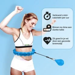 Gloednieuw ???? Zoluko Hoelahoep - Incl. E-Book - Hula Hoop - Hoepel - Hoelahoep Fitness - Hula Hoop Fitness - Fitness Hoepel - Weighted Hula Hoop - Weight Hoop - Hoelahoep Met Gewicht - Hoelahoep Volwassenen - Hoepel Fitness - Body Hoop - 1.7 KG - Blauw ???? -Rogelli Shop 550x550 225