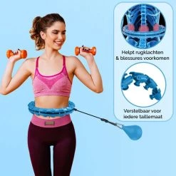 Gloednieuw ???? Zoluko Hoelahoep - Incl. E-Book - Hula Hoop - Hoepel - Hoelahoep Fitness - Hula Hoop Fitness - Fitness Hoepel - Weighted Hula Hoop - Weight Hoop - Hoelahoep Met Gewicht - Hoelahoep Volwassenen - Hoepel Fitness - Body Hoop - 1.7 KG - Blauw ???? -Rogelli Shop 550x550 227