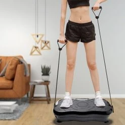 Beste Verkoop ❤️ Zoluko Fitness Trilplaat Met Bluetooth Functie - Incl. Weerstandsbanden En Afstandsbediening - LED Display - USB Port - Antislip Rubber - 5 Trainingsprogramma's - 99 Snelheid Niveaus - Powerplate - Trilplaat Fitness - Zwart ???? -Rogelli Shop 550x550 24