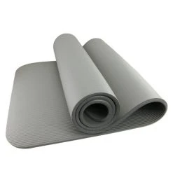 Beste deal ???? Athletix®‎ Premium NBR Fitnessmat - 183 X 61 X 1.5 Cm - Met Draagriem En Draagtas - Grijs ???? -Rogelli Shop 550x550 269