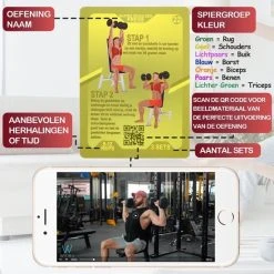 Coupon ???? WEBU 51 Bodyweight Kaarten + 55 Dumbbell Workout Kaarten + 51 Yoga Kaarten - Fitness - Yoga - Thuis Sporten - Crossfit - Personal Trainer - Hometrainer | Incl. Gratis Trainingsvideo’s ???? -Rogelli Shop 550x550 281