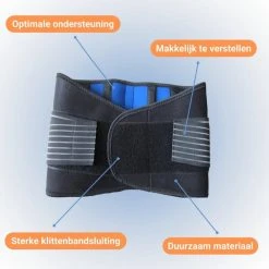 Uitgang ???? Ikigai® Rugbrace Onderrug - Rugband Met Baleinen - Rug Brace Voor Lage Rugpijn - Rug Corrector Voor Houding Correctie - Rugbandage Ondersteuning Band - Geschikt Voor Man En Vrouw - Alle Maten Beschikbaar ???? -Rogelli Shop 550x550 315
