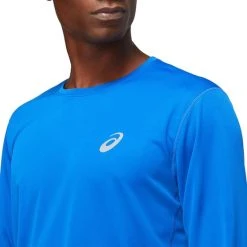 Promo ⌛ Asics Core Sportshirt - Maat M - Mannen - Blauw ???? -Rogelli Shop 550x550 318