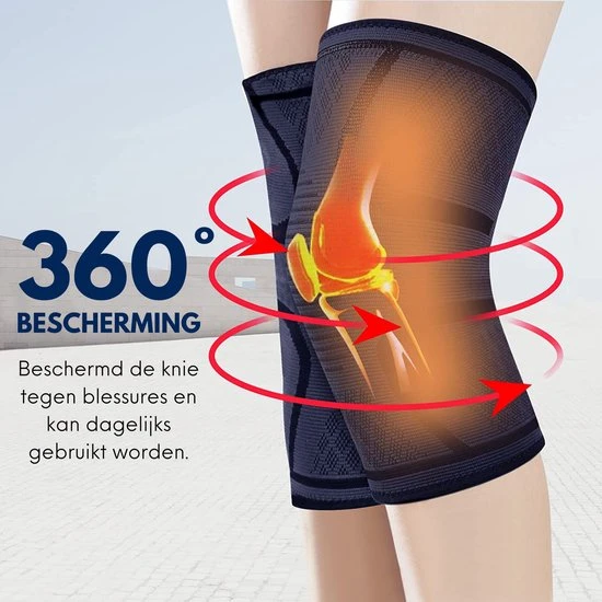 Nieuw ❤️ U-Fit One U Fit One 2 Stuks Knie Brace - Knee Sleeve - Kniebeschermers - Knieband - Knee Support & Bandage - Sportbrace - Maat L - Donker Blauw ???? 3 Nieuw ❤️ U-Fit One U Fit One 2 Stuks Knie Brace - Knee Sleeve - Kniebeschermers - Knieband - Knee Support & Bandage - Sportbrace - Maat L - Donker Blauw ???? - Afbeelding 3