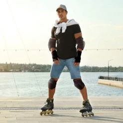 Beste Verkoop ???? Big Bang Boards Big Bang Gear 6-in-1 Beschermset S – Kniebeschermers, Elleboogbeschermers En Polsbeschermers – Skate – Skeelers – Skateboard – BMX – Skates – Voor Volwassenen En Kinderen – Bescherming Volwassenen & Kinderen, Beschermers Skeelers & Skaten ⭐ -Rogelli Shop 550x550 358