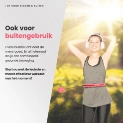 Begroting ???? Merkloos Verstelbare Fitness Hoelahoep - Hoepel - Weight Hula Hoop - 1 Kg - Volwassenen - Roze - 130cm ???? -Rogelli Shop 550x550 367