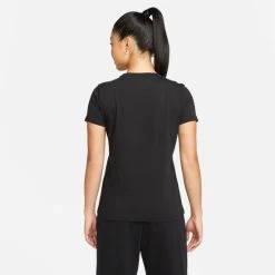 Beste Verkoop ???? Nike Sportswear Club Dames T-Shirt - Zwart - Maat M ⭐ -Rogelli Shop 550x550 372