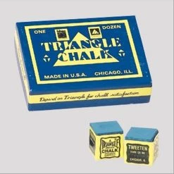 Goedkoopste ???? Triangle Biljartkrijt - Blauw- Box 12st ????