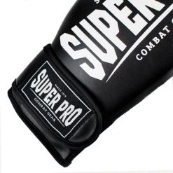 Goedkoopste ???? Super Pro Combat Gear Champ (kick)bokshandschoenen Zwart/Wit 16oz ???? -Rogelli Shop 550x550 424
