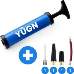 Beste Pirce ✔️ YUGN Ballenpomp Met Naald En Extra Ventielen - Handmatige Luchtpomp Ballen Handpomp Ook Voor Luchtbed Zwembad Nekkussen- Inclusief Gratis 1x Naald 1x Verlengstuk En 2x Ventiel - Cadeau Tip - Vaderdag Cadeau ✔️