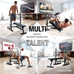 Top 10 ⭐ Sportstech BRT300 - Innovatieve Halterbank - Houder Voor Gewichten - Opklapbaar - Antislip ⭐ -Rogelli Shop 550x550 473