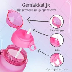 Gloednieuw ✔️ Migliore - Bidon 2 Liter - Met Rietje - BPA Vrij - Sport ⌛ -Rogelli Shop 550x550 480
