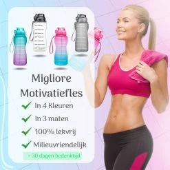 Gloednieuw ✔️ Migliore - Bidon 2 Liter - Met Rietje - BPA Vrij - Sport ⌛ -Rogelli Shop 550x550 481
