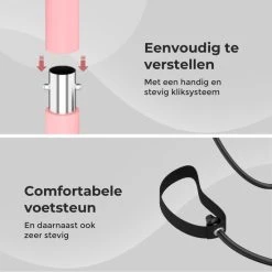 Aanbiedingen ???? Athlentic Pilates Bar - Pilates Stick - Fitness Bar - Pilates Stok - Fitness Stick - Fitness Materiaal Voor Thuis - Weerstandsbanden - Resistance Band Set - Sport Elastiek Banden - Fitness Elastiek - Fitness - Booty Band + Inclusief Trainingsschema Roze ???? -Rogelli Shop 550x550 530