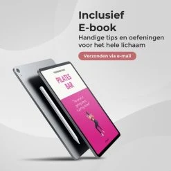 Aanbiedingen ???? Athlentic Pilates Bar - Pilates Stick - Fitness Bar - Pilates Stok - Fitness Stick - Fitness Materiaal Voor Thuis - Weerstandsbanden - Resistance Band Set - Sport Elastiek Banden - Fitness Elastiek - Fitness - Booty Band + Inclusief Trainingsschema Roze ???? -Rogelli Shop 550x550 531