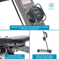 Korting ???? Skandika Regatta Poseidon Roeimachine – Roeimachine - 2 In 1 Multi Gym, Opvouwbaar, Polyfiber Tractiesysteem Met 3 Weerstandsniveaus, Incl. 3 Trainingsgrepen, Tot 110 Kg, LCD Display, Fitnessapparatuur - Roeimachine Voor Thuis – Grijs ???? 16 Korting ???? Skandika Regatta Poseidon Roeimachine – Roeimachine - 2 In 1 Multi Gym, Opvouwbaar, Polyfiber Tractiesysteem Met 3 Weerstandsniveaus, Incl. 3 Trainingsgrepen, Tot 110 Kg, LCD Display, Fitnessapparatuur - Roeimachine Voor Thuis – Grijs ???? -Rogelli Shop 550x550 563