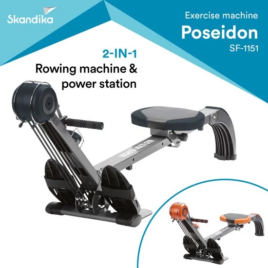 Korting ???? Skandika Regatta Poseidon Roeimachine – Roeimachine - 2 In 1 Multi Gym, Opvouwbaar, Polyfiber Tractiesysteem Met 3 Weerstandsniveaus, Incl. 3 Trainingsgrepen, Tot 110 Kg, LCD Display, Fitnessapparatuur - Roeimachine Voor Thuis – Grijs ???? 10 Korting ???? Skandika Regatta Poseidon Roeimachine – Roeimachine - 2 In 1 Multi Gym, Opvouwbaar, Polyfiber Tractiesysteem Met 3 Weerstandsniveaus, Incl. 3 Trainingsgrepen, Tot 110 Kg, LCD Display, Fitnessapparatuur - Roeimachine Voor Thuis – Grijs ???? - Afbeelding 10