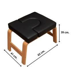 Beste Pirce ???? Me Time Yogastoel - Incl. Gratis Yogasokken En Workout Poster - Zwart - Meditatie Bankje - Hoofdstand Bankje - Yoga Kruk - Inversie Stoel - Yoga Trainer - Yoga Stoel - Handstand Trainer - Meditatiestoel - Omgekeerde Stoel - Yogabank - Feet Up ⌛ -Rogelli Shop 550x550 571