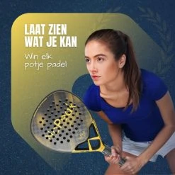 Uitgang ???? NoPeak Padel Racket Goud 12K – Padel - 12K Carbon - Inclusief Padel Tas – Premium Padelracket ✔️ -Rogelli Shop 550x550 620