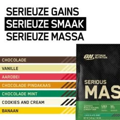 Beste Pirce ???? Optimum Nutrition Serious Mass - Chocolate Mint - Mass Gainer - Weight Gainer - 5450 Gram (16 Servings) ???? -Rogelli Shop 550x550 624
