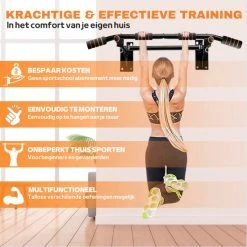 Beste Pirce ???? YS Professionele 4in1 Pull Up Bar - Pull Up Station - Fitness Optrekstang - Wandmontage - Eenvoudige Bevestiging - 150KG Draagkracht - 6 Handgrepen - Multifunctionele Ring ✔️ -Rogelli Shop 550x550 80