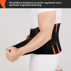 Gloednieuw ???? NAZROM® Rugband - Rugbrace Voor Onderrug - Rug & Houding Corrector Voor Onmiddellijke Pijnverlichting En Draagcomfort - Postuur Corrector - Zwart/L ???? -Rogelli Shop 550x550 81