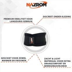 Gloednieuw ???? NAZROM® Rugband - Rugbrace Voor Onderrug - Rug & Houding Corrector Voor Onmiddellijke Pijnverlichting En Draagcomfort - Postuur Corrector - Zwart/L ???? -Rogelli Shop 550x550 82