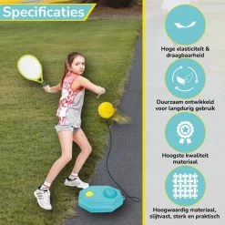 Beste deal ???? HobbyMania Tennistrainer Set Inclusief Tennisracket Tennisbal Badminton Shuttle En Opbergtas – Tuin Speelgoed Voor Kinderen – Buitenspel ???? -Rogelli Shop 550x550 85