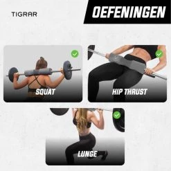 Gloednieuw ???? Tigrar Barbell Pad - Hip Thrust Pad - Nekbeschermer - Incl. Draagtas En Klittenbandbevestiging ❤️ -Rogelli Shop 550x552 1