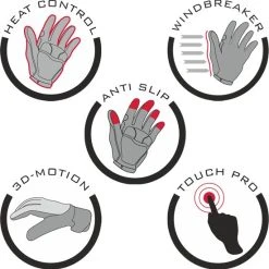 Begroting ???? R2 Blizzard - Touchscreen Winterfietshandschoenen - Dikke Winterhandschoenen Tegen De Kou - Fiets, Wandel, Hardloop Handschoenen - Winddicht - Dames En Heren - Zwart - Maat XXL / 10 ⭐ -Rogelli Shop 550x553 2