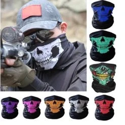 Flash-uitverkoop ???? Finnacle - Balaclava Gezicht Shield Tactische Masker Licht Groen 3D Schedel Sport Nek Warm Motor Masker Volgelaatsmasker Winddicht Motorfiets Mondkap Face Shield Spatmasker Gezichtscherm Ski Outdoor Sport ???? -Rogelli Shop 550x555 7