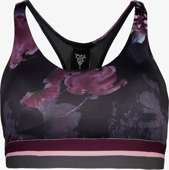 Flash-uitverkoop ✨ Osaga Sport BH Met Bloemenprint - Zwart - Maat S ???? 1 Flash-uitverkoop ✨ Osaga Sport BH Met Bloemenprint - Zwart - Maat S ????