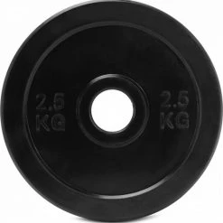 Flash-uitverkoop ???? Gym Masters 2,5 KG (set Van 2 Stuks) - Olympische Halterschijven / Halterschijf / Bumper Plate - 50 Mm - Crossfit / Krachttraining - 2,5KG / 50mm - Zwart ⌛ -Rogelli Shop 550x559 4